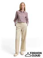 Load image into Gallery viewer, TOM TAILOR BLOUSE SHIRT PRINTED red geometric minimal
