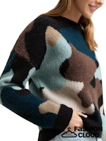 Afbeelding in Gallery-weergave laden, TOM TAILOR DENIM JACQUARD KNIT PULLOVER abstract flower jacquard
