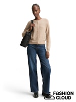 Afbeelding in Gallery-weergave laden, TOM TAILOR DENIM SOFT CREW NECK CARDIGAN intense beige melange
