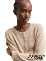 Afbeelding in Gallery-weergave laden, TOM TAILOR DENIM SOFT CREW NECK CARDIGAN intense beige melange

