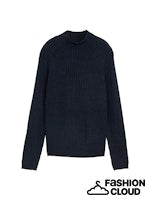 Afbeelding in Gallery-weergave laden, TOM TAILOR DENIM COZY MOCK NECK PULLOVER dark blue melange
