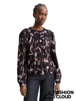 Afbeelding in Gallery-weergave laden, TOM TAILOR DENIM PRINTED SWEATSHIRT black brown abstract print
