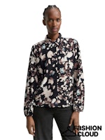 Load image into Gallery viewer, TOM TAILOR DENIM FEMININE BLOUSE WITH PLACKET abstract print
