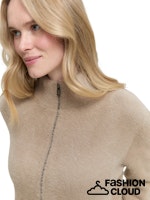 Afbeelding in Gallery-weergave laden, TOM TAILOR KNIT CARDIGAN WITH ZIP soft taupe grey

