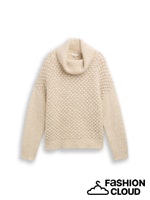 Afbeelding in Gallery-weergave laden, TOM TAILOR KNIT STRUCTURED TURTLENECK sand stone beige melange
