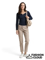 Afbeelding in Gallery-weergave laden, TOM TAILOR TAPERED RELAXED CORDUROY soft taupe grey

