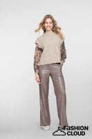 Afbeelding in Gallery-weergave laden, GEISHA PANTS taupe/silver
