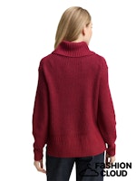 Afbeelding in Gallery-weergave laden, TOM TAILOR KNIT TURTLENECK PULLOVER rumba red melange
