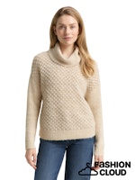 Afbeelding in Gallery-weergave laden, TOM TAILOR KNIT STRUCTURED TURTLENECK sand stone beige melange
