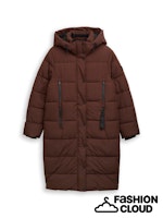 TOM TAILOR FUNCTIONAL PUFFER COAT dark pecan brown