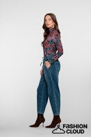 Afbeelding in Gallery-weergave laden, GEISHA JEANS BAGGY + BELT heavy stone wash

