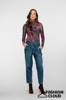 Afbeelding in Gallery-weergave laden, GEISHA JEANS BAGGY + BELT heavy stone wash
