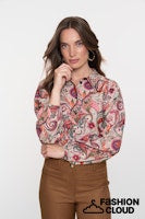 Load image into Gallery viewer, GEISHA BLOUSE beige/soft pink
