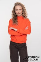 Afbeelding in Gallery-weergave laden, GEISHA SWEATER WITH BUTTONS orange
