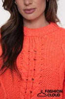 Afbeelding in Gallery-weergave laden, GEISHA PULLOVER CHUNKY CABLE KNIT coral
