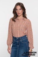 Load image into Gallery viewer, GEISHA BLOUSE pink/brown
