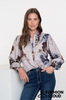 Afbeelding in Gallery-weergave laden, GEISHA BLOUSE grey/blue
