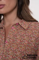 Load image into Gallery viewer, GEISHA BLOUSE pink/brown
