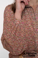 Load image into Gallery viewer, GEISHA BLOUSE pink/brown
