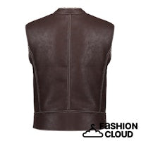 Afbeelding in Gallery-weergave laden, GEISHA GILET IM LAMMY + ZIP brown/cream
