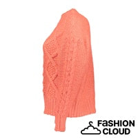 Afbeelding in Gallery-weergave laden, GEISHA PULLOVER CHUNKY CABLE KNIT coral
