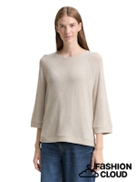 Load image into Gallery viewer, TOM TAILOR T-SHIRT COSY RAGLAN CREW NECK soft taupe melange
