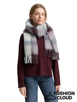 Afbeelding in Gallery-weergave laden, TOM TAILOR COSY BRUSHED CHECK SCARF multicolor check
