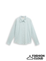 Afbeelding in Gallery-weergave laden, TOM TAILOR DENIM DOT STRUCTURE BLOUSE silver cloud blue
