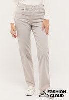 Load image into Gallery viewer, ANGELS BROEK LARA RIB WIDE LEG grey mom used
