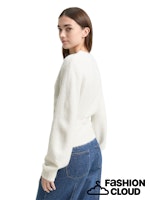 Afbeelding in Gallery-weergave laden, TOM TAILOR DENIM KNIT HAIRY WRAP CARDIGAN marble beige melange
