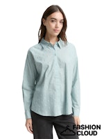 Afbeelding in Gallery-weergave laden, TOM TAILOR DENIM DOT STRUCTURE BLOUSE silver cloud blue
