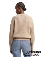 Afbeelding in Gallery-weergave laden, TOM TAILOR DENIM KNIT HAIRY CREW-NECK PULLOVER cosy beige melange
