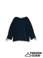 Load image into Gallery viewer, TOM TAILOR DENIM STRUCTURED STRIPE T-SHIRT dark sea petrol
