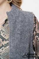 Load image into Gallery viewer, GEISHA BLOUSE ANIMAL black/sand
