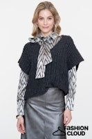 Load image into Gallery viewer, GEISHA BLOUSE ANIMAL SILVER silver grey
