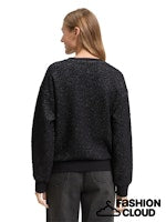 Afbeelding in Gallery-weergave laden, TOM TAILOR DENIM STRUCTURED LUREX SWEATSHIRT black glitter
