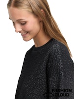 Afbeelding in Gallery-weergave laden, TOM TAILOR DENIM STRUCTURED LUREX SWEATSHIRT black glitter
