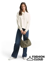 Afbeelding in Gallery-weergave laden, TOM TAILOR SWEATSHIRT SCUBA STAND UP COLLAR whisper white
