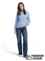 Load image into Gallery viewer, TOM TAILOR T-SHIRT COSY CREW NECK blue graphical minimal
