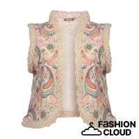 Afbeelding in Gallery-weergave laden, GEISHA GILET beige/soft pink
