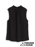 Afbeelding in Gallery-weergave laden, TOM TAILOR T-SHIRT TOP FESTIVE HIGH NECK deep black
