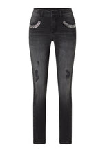 Afbeelding in Gallery-weergave laden, ANGELS JEANS SKINNY FANCY POCKET ROCK anthracite used destroyed
