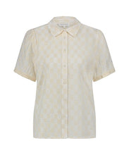 Load image into Gallery viewer, TRAMONTANA CHECKED EMBROIDERY BLOUSE off-white
