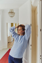 Afbeelding in Gallery-weergave laden, FREEQUENT PULLOVER SEVALIN HOLE PATTERN PUFF SLEEVE serenity melange
