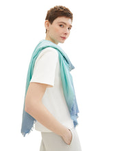 Afbeelding in Gallery-weergave laden, TOM TAILOR DENIM LIGHT STRUCTURED SCARF blue mint colorflow
