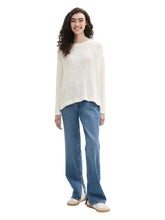 Load image into Gallery viewer, TOM TAILOR DENIM BOUCLÉ PULLOVER off white
