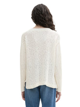 Load image into Gallery viewer, TOM TAILOR DENIM BOUCLÉ PULLOVER off white
