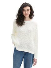 Load image into Gallery viewer, TOM TAILOR DENIM BOUCLÉ PULLOVER off white
