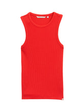 Afbeelding in Gallery-weergave laden, TOM TAILOR DENIM RACERBACK RIB TOP scarlet red
