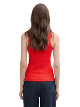 Afbeelding in Gallery-weergave laden, TOM TAILOR DENIM RACERBACK RIB TOP scarlet red

